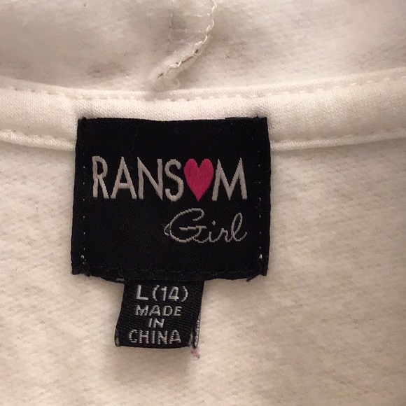 Ransom Girl long sleeve size large (14) hoodie - Picture 3 of 5
